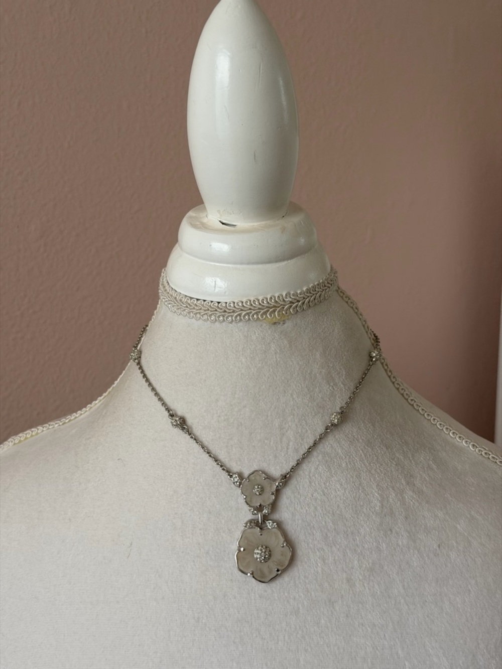 Swarovski Crystal Pavé & Mixed Metal Multi-Strand Statement Necklace